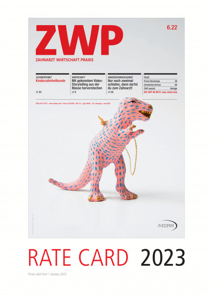 Cover bild gehörig zu Rate card ZWP